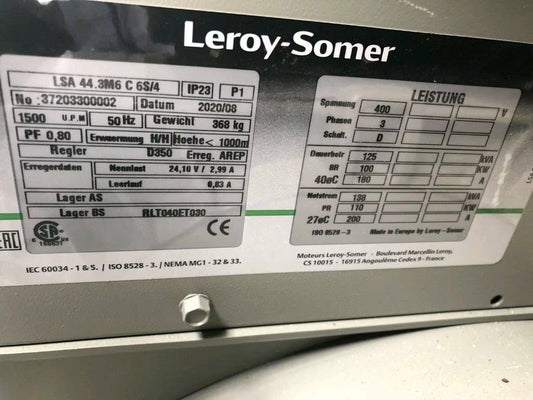 Groupe électrogène de secours 100 KvA  Perkins