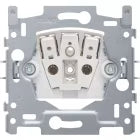 NIKO - Prise socle 2P+T bornes auto, profondeur d'encastrement 28,5mm